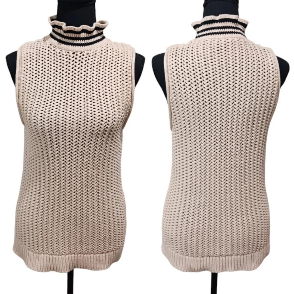 J. Crew Ruffle Collar Shell Top - Picture 3 of 7